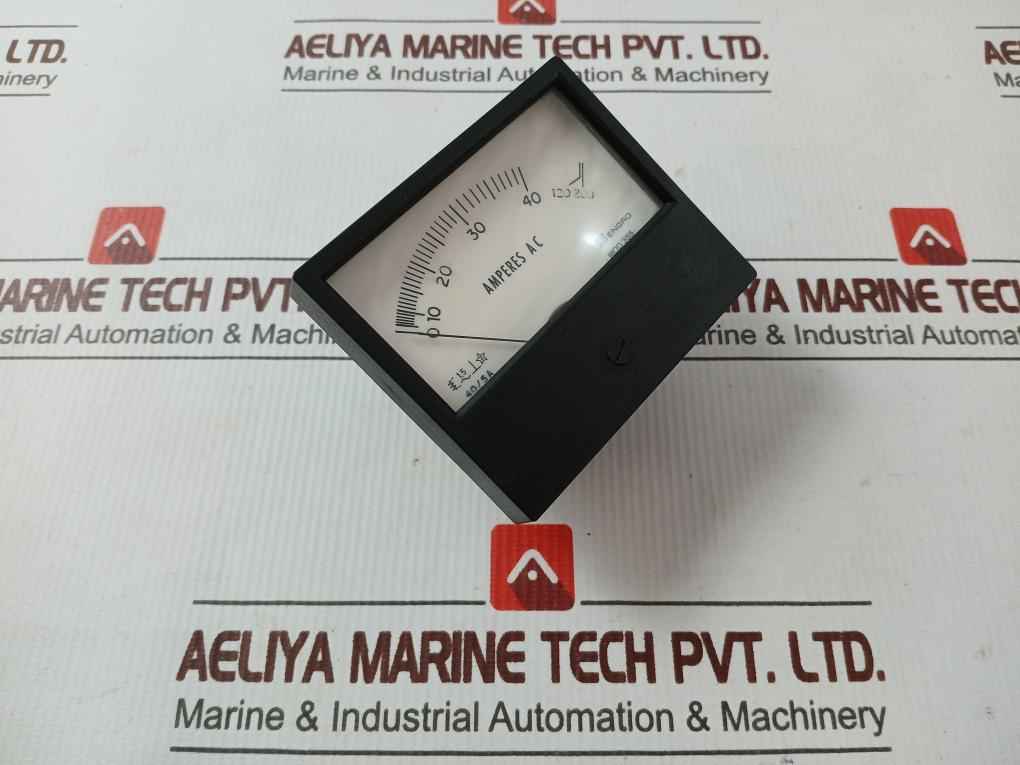 Instrumentos Eletricos Engro 355 Analog Ac Ampere Panel Meter 0–40/200Amp