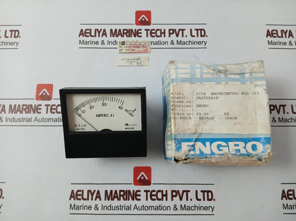 Instrumentos Eletricos Engro 355 Dc Amperemeter 0-40A