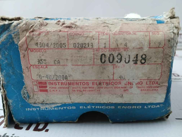 Instrumentos Eletricos Engro 355 Dc Amperemeter 0-40A