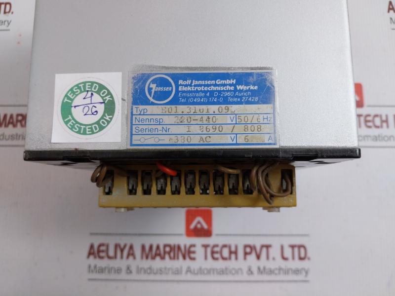 Insulation Autom. Controller E01.3101.093 Rolf Janssen 220-440V 50/60Hz