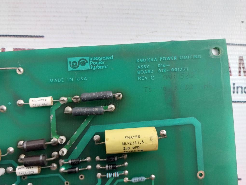 Integrated Power Systems 018-001771 Pcb Card R40