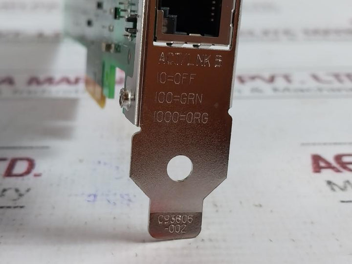 Intel Cpu-d68166 (B) Network Board Gigabit Dual Port Server Adapter C93606-002