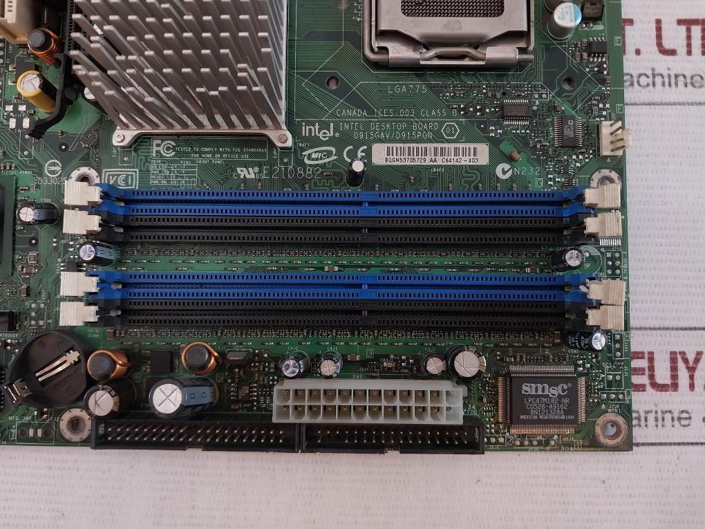 Intel D915Gav/D915Pgn Desktop Motherboard C64142-403 Lga775 E217196 Ctml-1