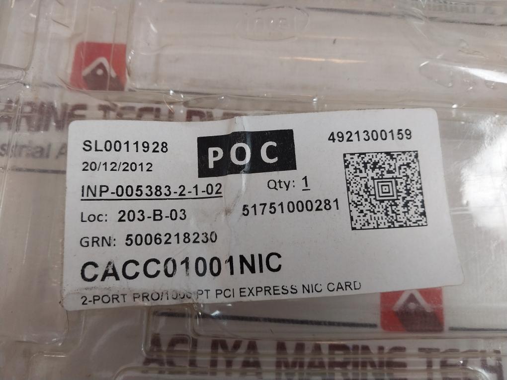 Intel Expi9402ptblk 2-port Pro/1000 Pt Dual Port Pci Express Nic Card