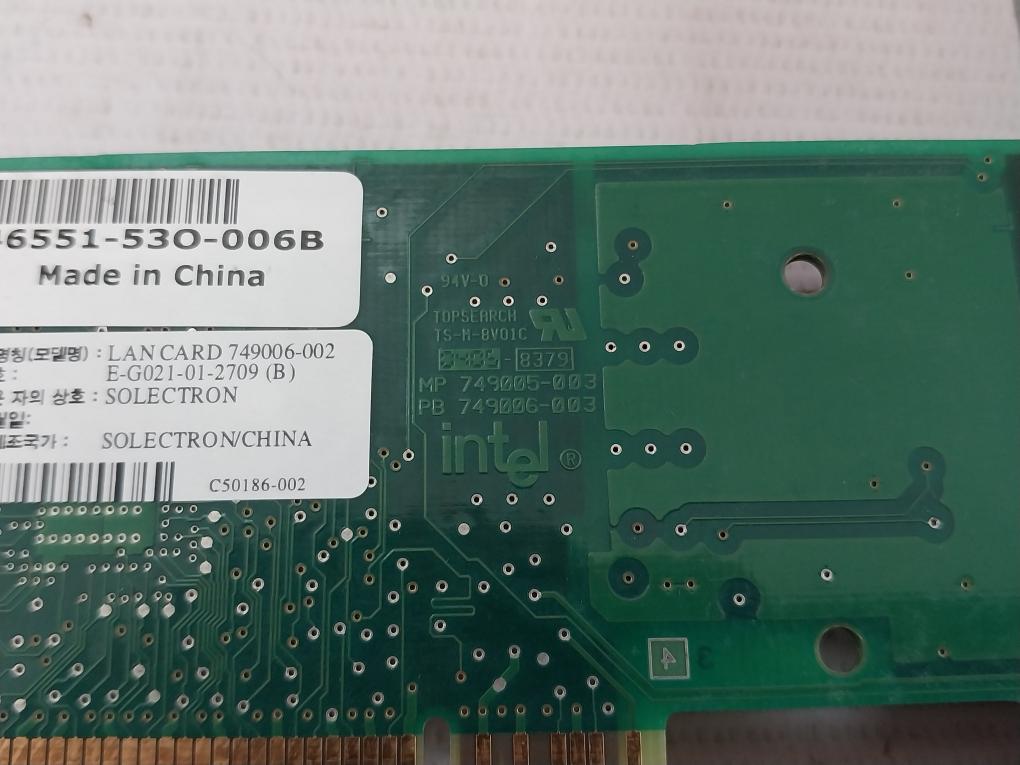 Intel Mp 749005-003 Ethernet Card Desktop Adapter 100Tx Rev:A00 A64083-004