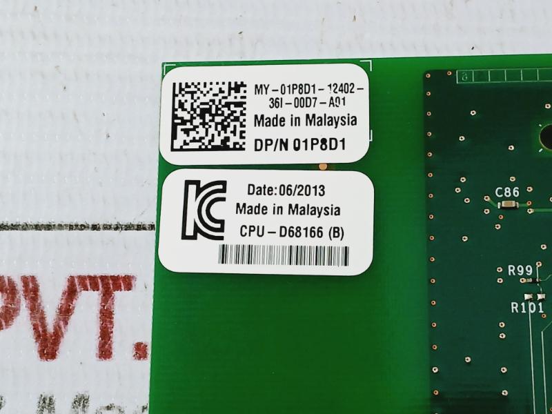 Intel Mp G18756-001 Dual Port Gigabit Ethernet Network Card 1298Mr, Dp/N 01P8D1