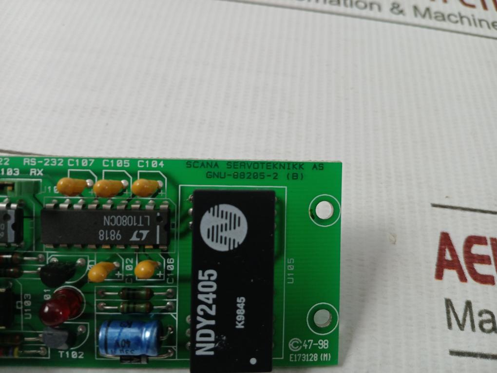 Interface Board For Rs 232/ Rs 422 Gnu-88205-2 (B) Scana Servoteknikk