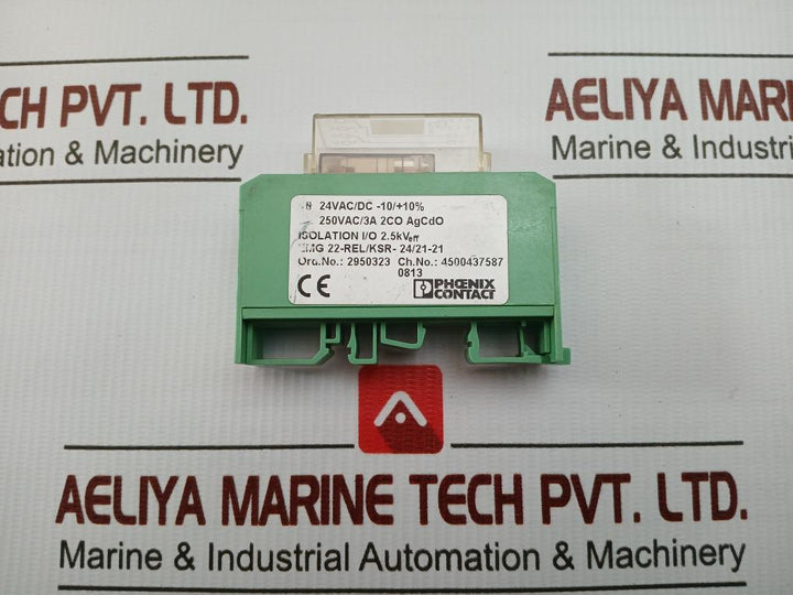 Interface Relay Module 24 Vac/Dc Phoenix Contact Emg 22-rel/Ksr-24/21-21