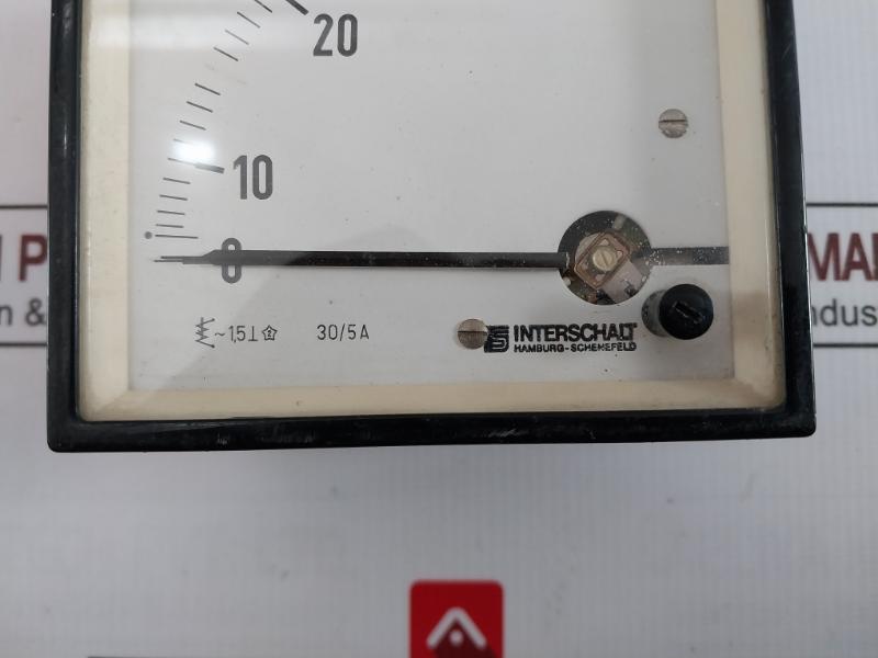 Interschalt 30/5A Analog Ammeter 30/60A