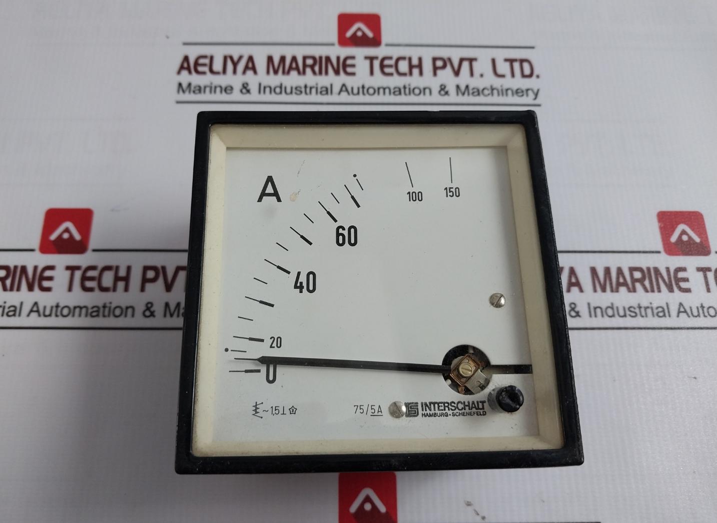 Interschalt 75/5A Ammeter 0 To 75/150A