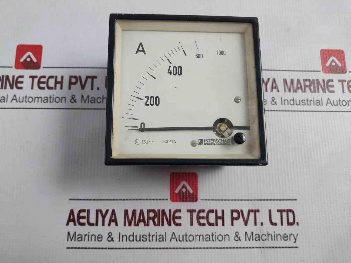 Interschalt Analog Ammeter 0-600/1000