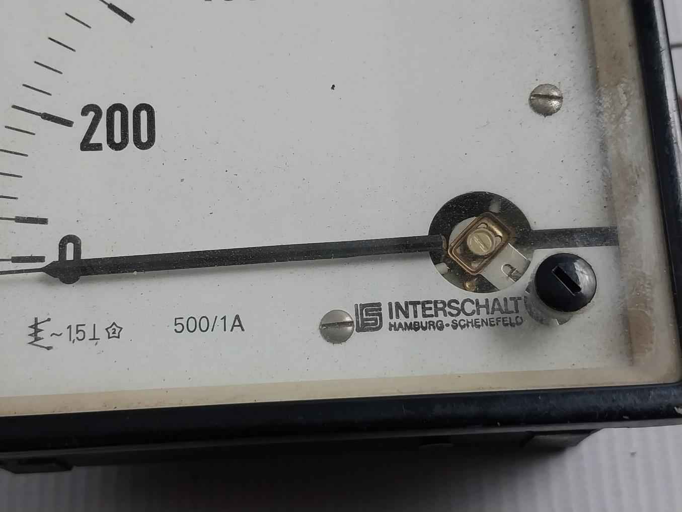 Interschalt Analog Ammeter 0-600/1000