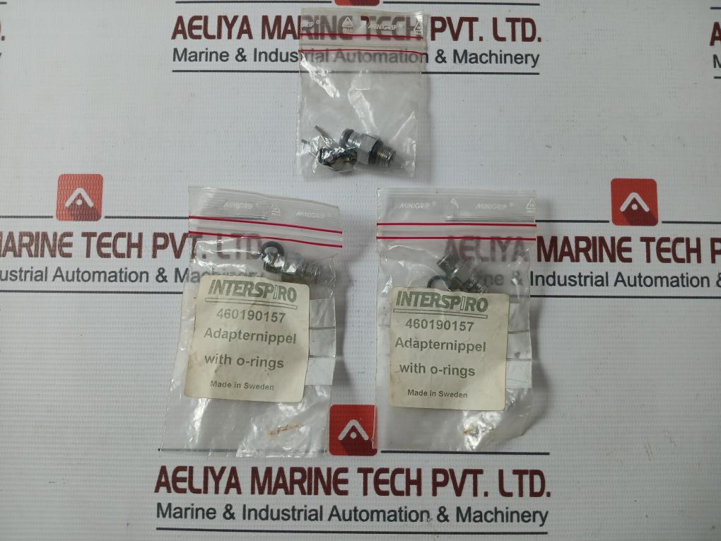 Interspiro 460190157 Adapter Nipple With O-rings 0-11 Bar 0-160 Psi