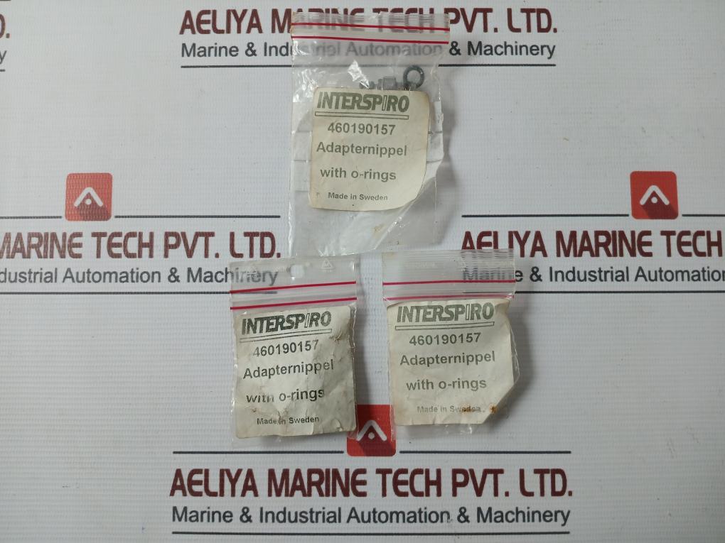 Interspiro 460190157 Adapter Nipple With O-rings 0-11 Bar 0-160 Psi