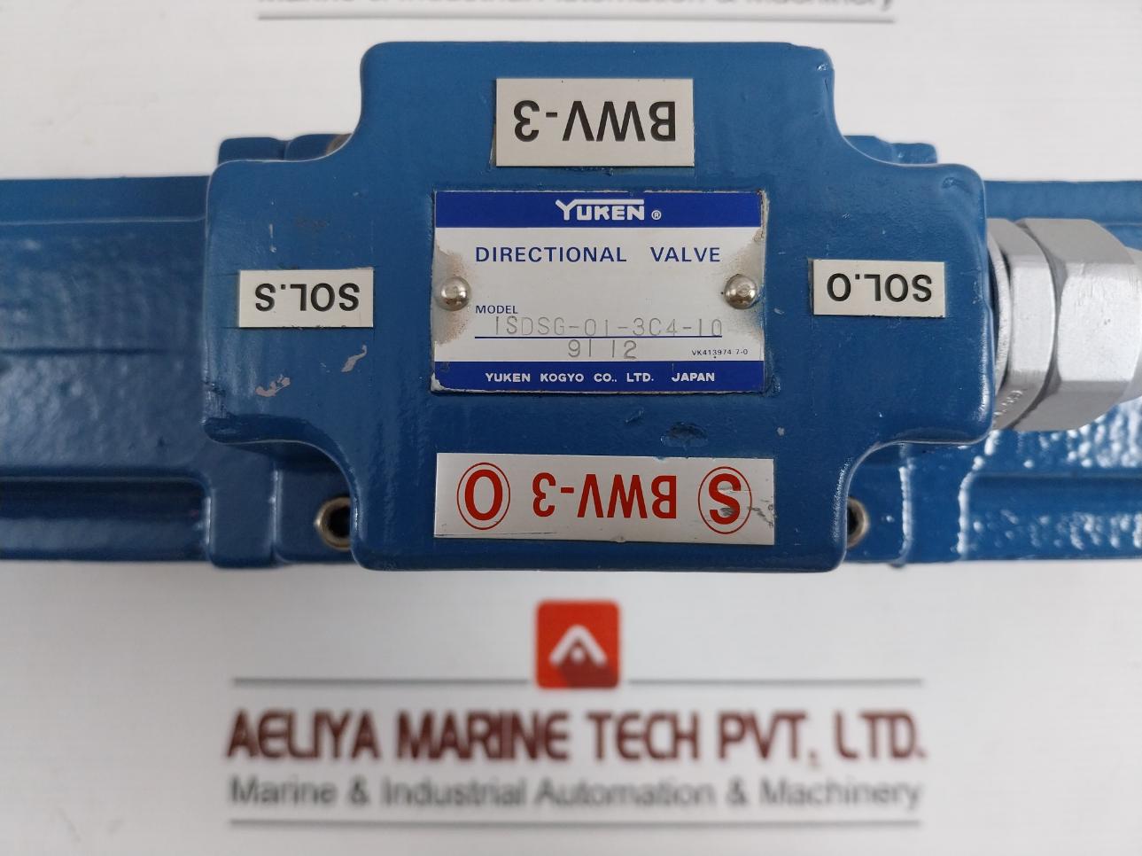 Intrinsically Safe Solenoid Actuator Yuken 3.5V/40Ma Part Number Isdsg-01-3C4-10
