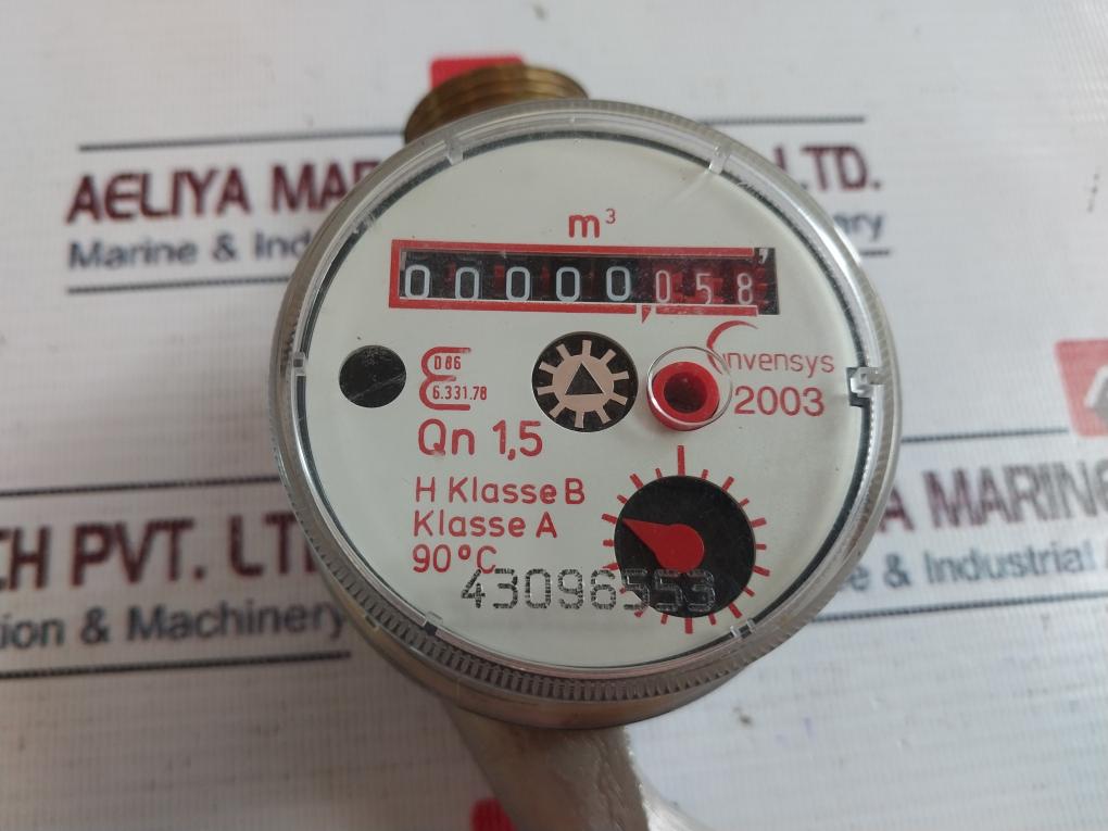 Invensys 2003 Water Flow Meter Qn 1,5 H Klasse B Klasse A