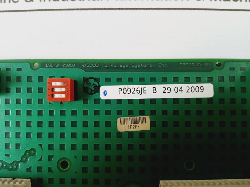 Invensys Lsc-3A Printed Circuit Board P0926Jd-0B 0905B