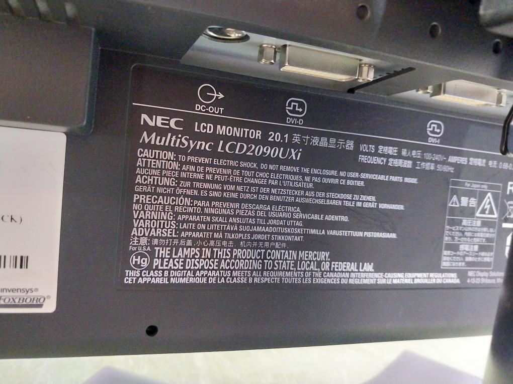 Invensys P0973Db I/A Series Lcd 20 Inches Tbl Top (Black) W/O Screen Shield