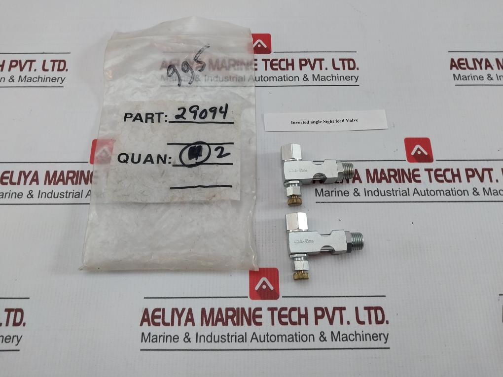 Inverted Angle Sight Feed Valve 29094 Oil-rite