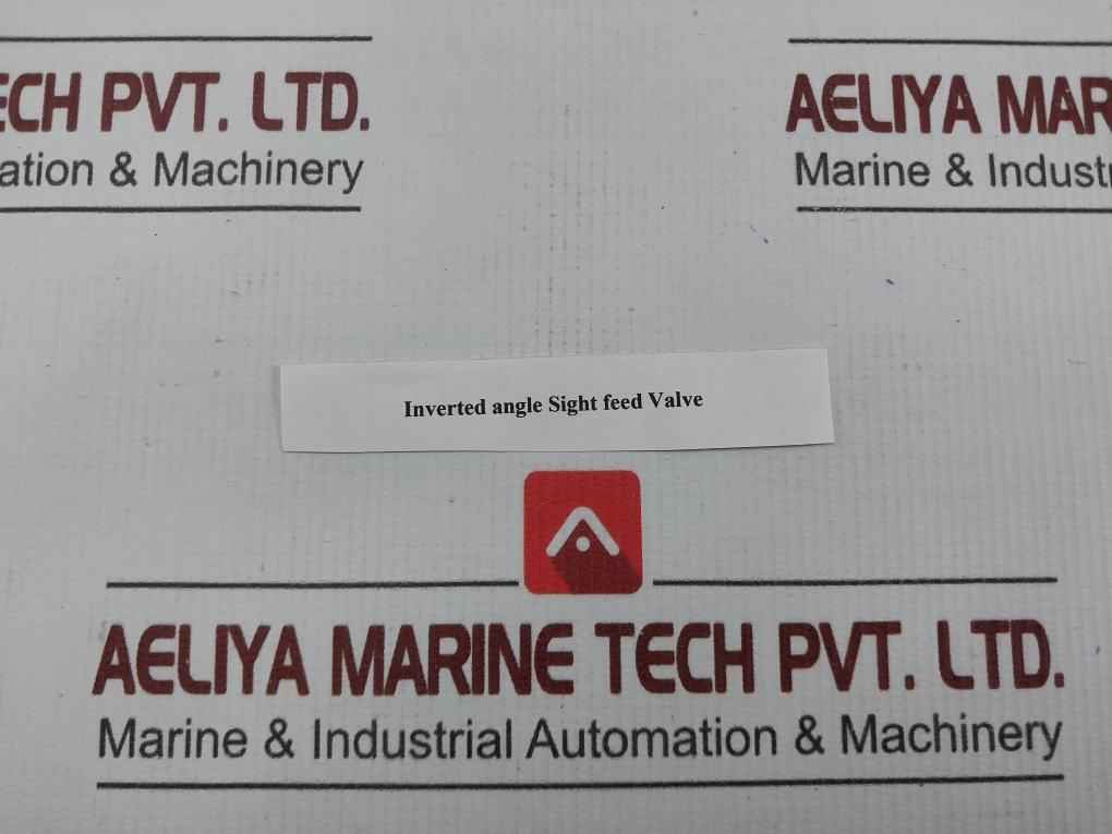Inverted Angle Sight Feed Valve 29094 Oil-rite