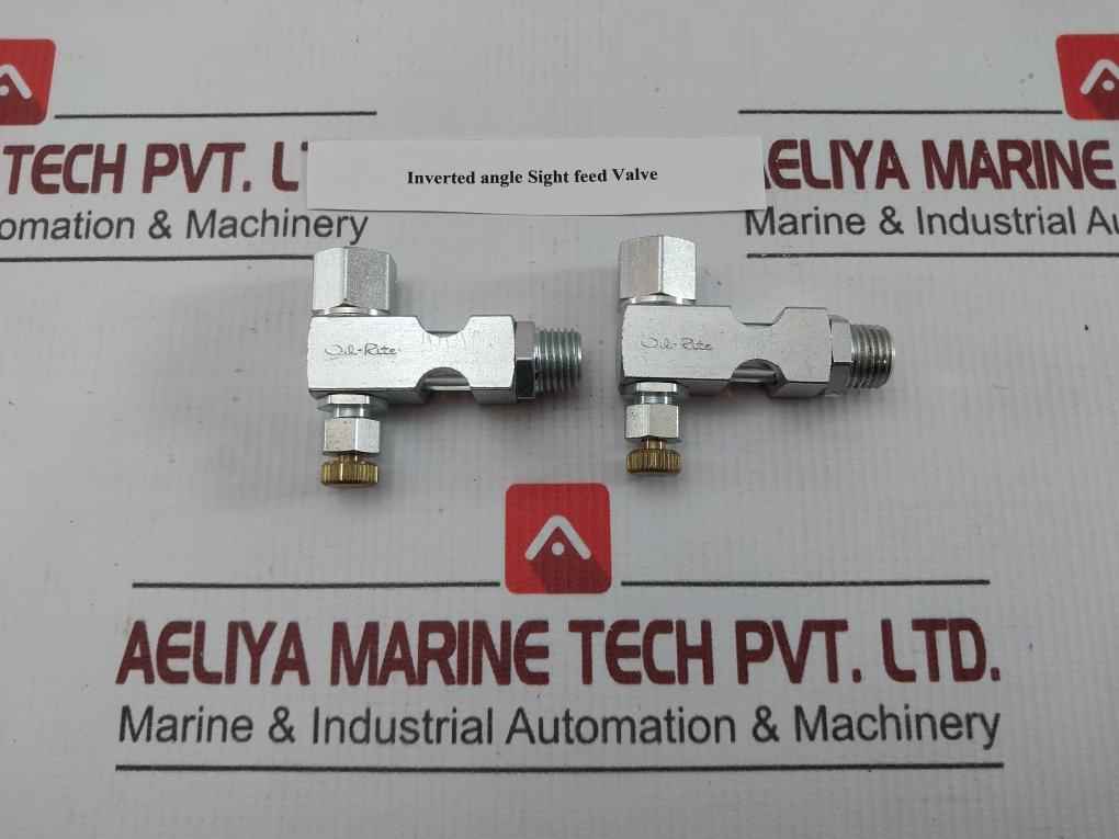 Inverted Angle Sight Feed Valve 29094 Oil-rite