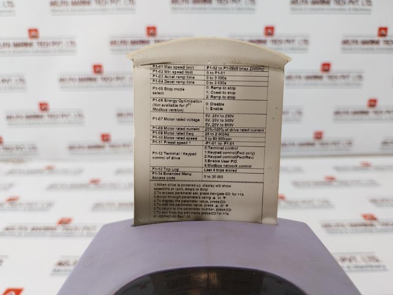 Invertek Drives Ode-2-24400-3K042 Optidrive E2 Ac Variable Speed Drive