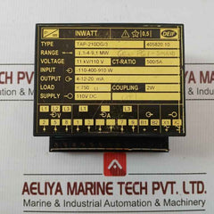 Inwatt Transducer Tap-210Dg/3 Deif 110V Dc Output 4-12-20 Ma