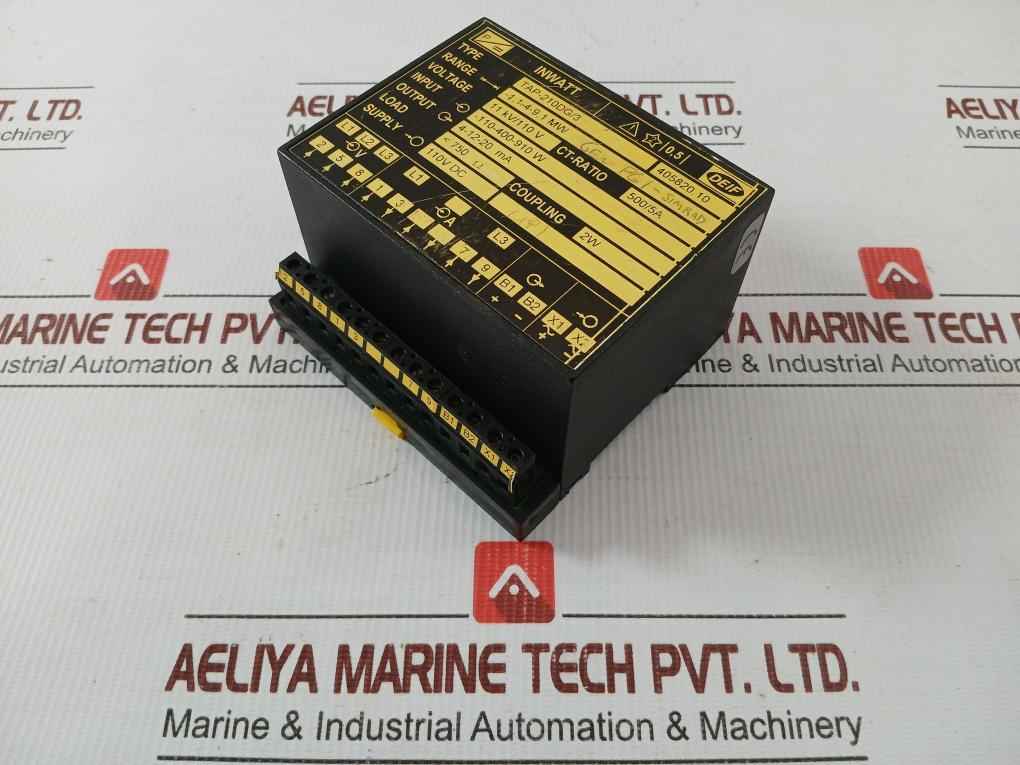 Inwatt Transducer Tap-210Dg/3 Deif 110V Dc Output 4-12-20 Ma