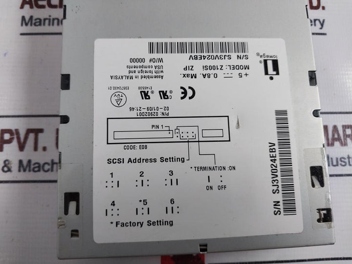 Iomega Z100si Zip Drive 02902d01 E146538