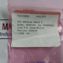 Ior Irf9230 Fet Pmos Transistor 200v