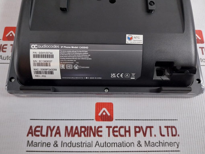 Ip Phone With Expansion Module Rev-p02 Audiocodes C455Hd