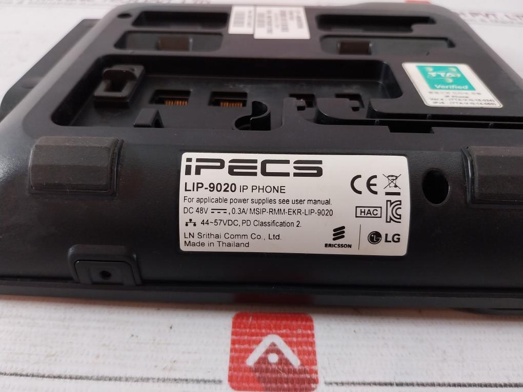 Ipecs Lip-9020 Ip Business Telephone 44-57Vdc Dc 48V, 0.3A/Msip-rmm-ekr-lip-9020