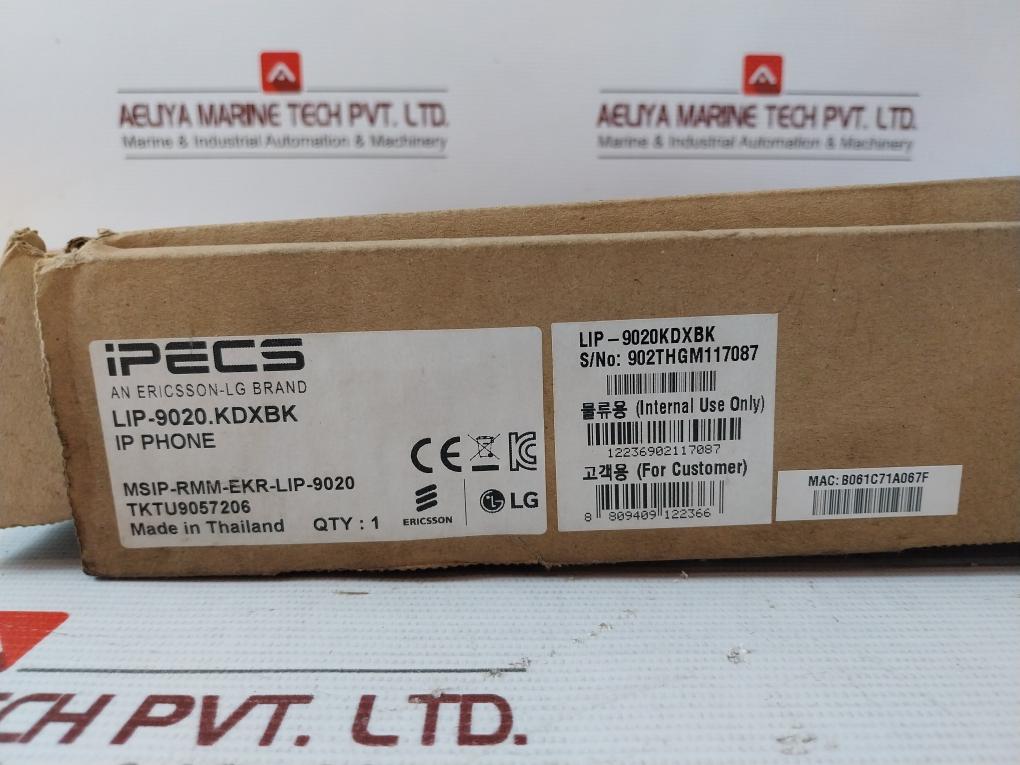 Ipecs Lip-9020 Ip Business Telephone 44-57Vdc Dc 48V, 0.3A/Msip-rmm-ekr-lip-9020