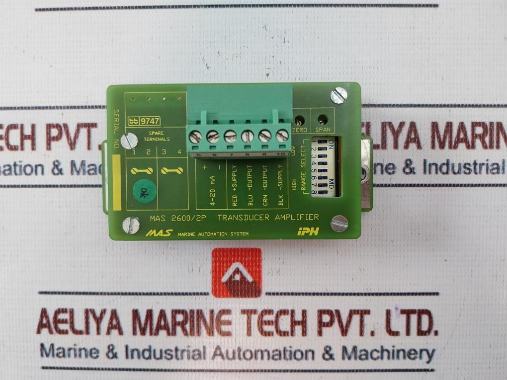 IPH MAS 2600/2P Transducer Amplifier Mas 2600/2P