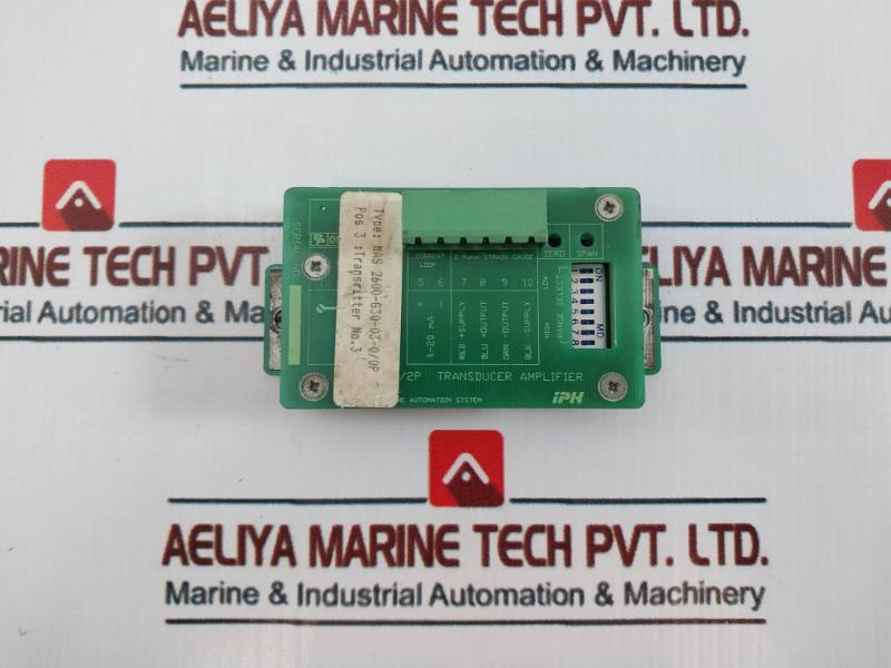 IPH Mas 2600/2P Tank Level Transducer Amplifier Module, 4-20 MA, PP 0520