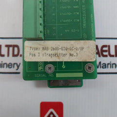 IPH Mas 2600/2P Tank Level Transducer Amplifier Module, 4-20 MA, PP 0520