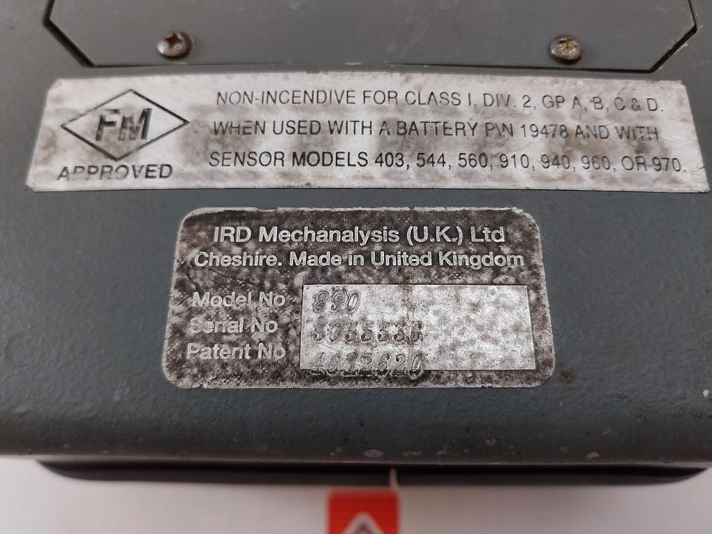 Ird Mechanalysis 890 Analyzer/Data Collector