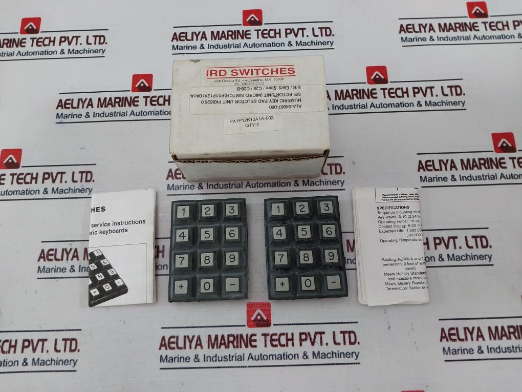 Ird Switches Px1P12K10A1A-002 Numeric Keypad Selector Unit