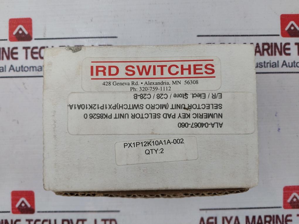 Ird Switches Px1P12K10A1A-002 Numeric Keypad Selector Unit