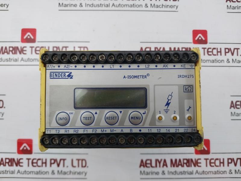 Bender Irdh275-427 Isometer Insulation Monitoring Device B91065104 (Not Working)