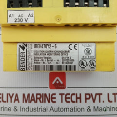 Ireh470Y2-6 Insulation Monitoring Device Bender 230V 50/60Hz