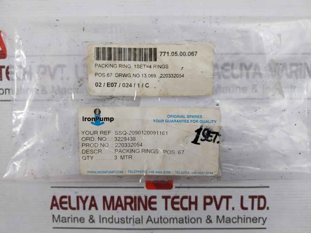 Iron Pump 3229438 Packing Ring Pos. 67