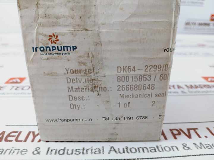 Iron Pump Hqr-045-75177 Mechanical Shaft Seal 266680648