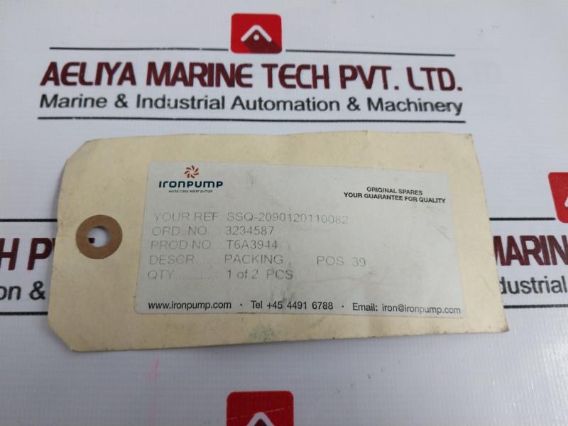 Iron Pump T6a3944 Gasket For End Cover Pump Type Bc T-6 771.12.00.039