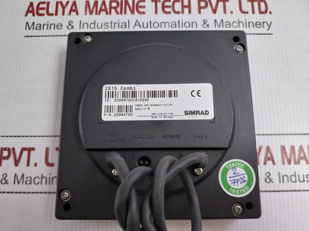 Is15 Simrad 14-cm Combi Marine Instrument Display Unit 12V Dc