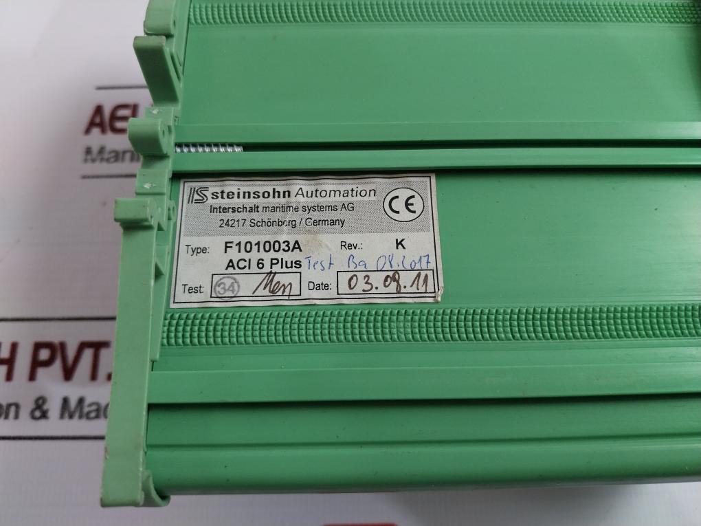 Is Steinsohn F101003A Analog Current Input-6 Plus Module Rev. K