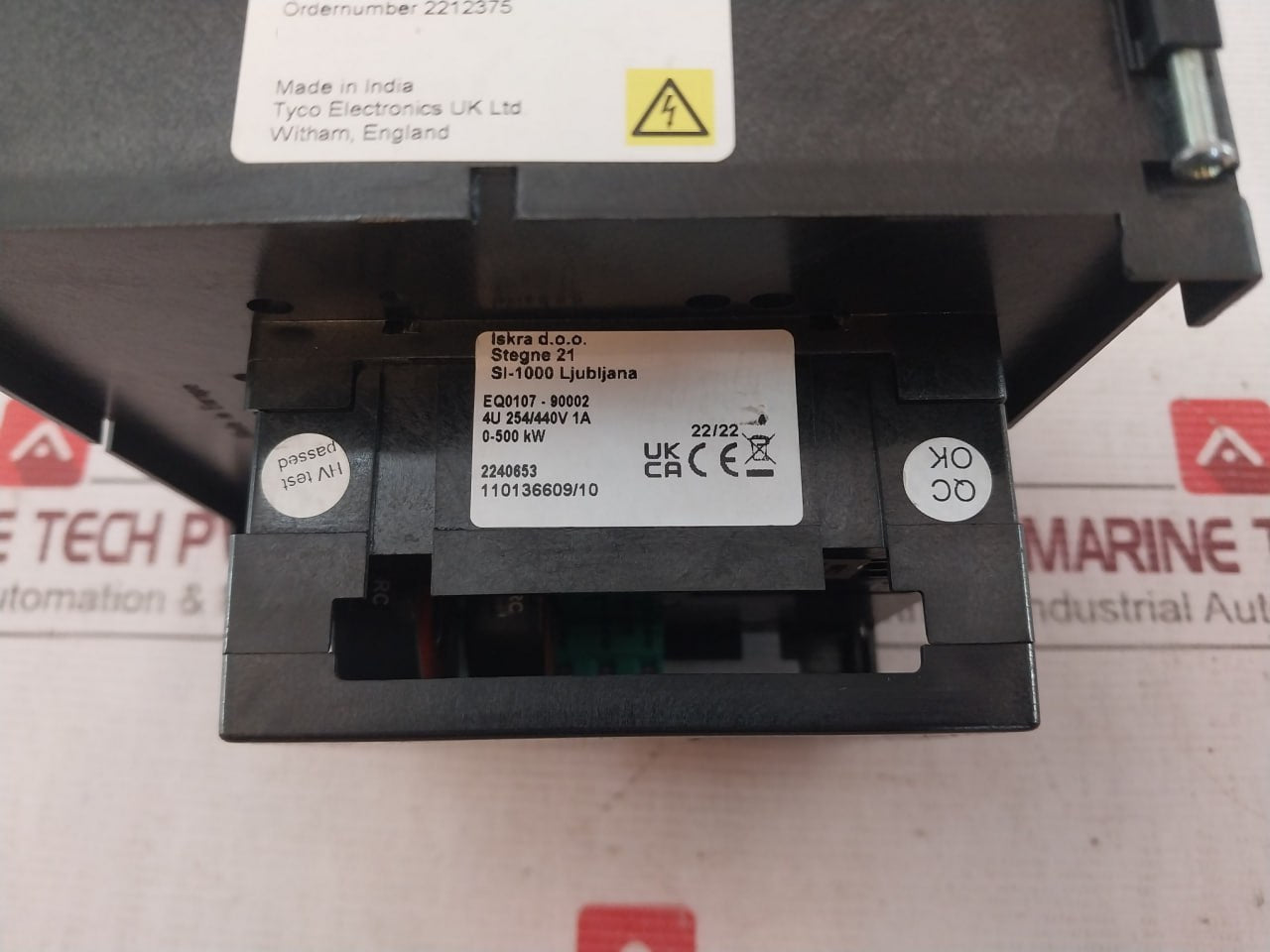 Iskra Eq0107 Watt Dynamo Type Meter 2212375 254/440V 50 Hz