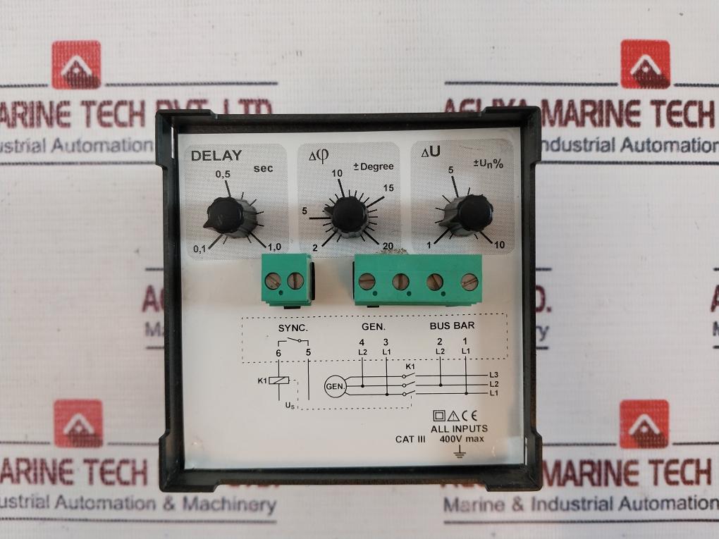 Iskra Sq0214 Synchroscope Meter 0,1-1,0 Sec 110V 45…65Hz