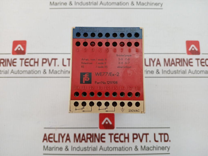 Isolated Switch Amplifier We77/Ex-2 129198 Pepperl+Fuchs 230 Vac 45–60 Hz