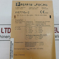 Isolated Switch Amplifier We77/Ex-2 129198 Pepperl+Fuchs 230 Vac 45–60 Hz